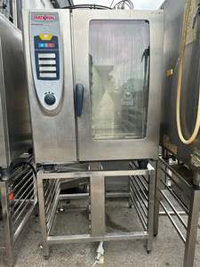 Rational SCC101 Electric 10 Tray Combi Oven With Stand And With Warranty