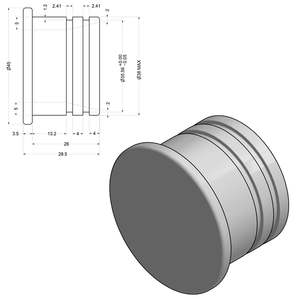 44 mm Plug