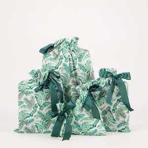 Fabric Gift Bags: Tropical Treats (Reusable Bag Set)
