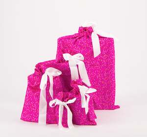 Fabric Gift Bags: Sprinkles Reusable Gift Bag Set of 5