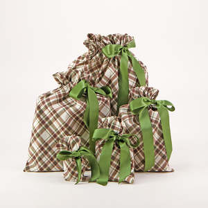 Reusable Gift Bags: Tartan  (Reusable Gift Bag Set)