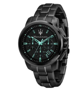 Maserati: Maserati R8873644003 Aqua Edition Chronograph Mens Watch 45mm 5ATM