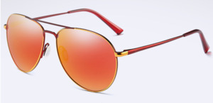 Sunglasses: Too Lazy Sunglasses Mirrored Polarised Aviator A310