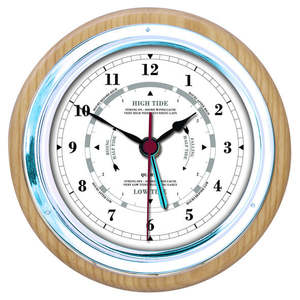 Christmas Gift Ideas: Popular Ash & Chrome 170mm Time & Tide Clock