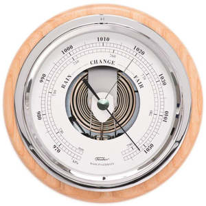 Popular Ash & Chrome 170mm German Barometer