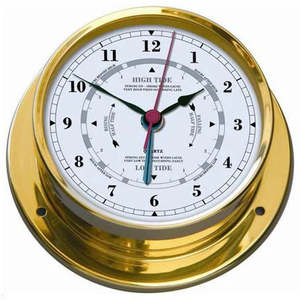 Nautical Brass Tide Clock - Essential for Maritime Enthusiasts