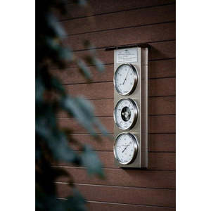 Barometers And Clocks: Impressive Indoor & Outdoor Weatherstation- 3 in 1 - Hygrometer + Barometer + Thermometer