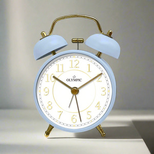 Twin Bells Alarm Clock - Blue