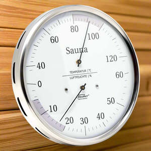 Sauna Gauges: Sauna - Thermometer & Hygrometer 130mm