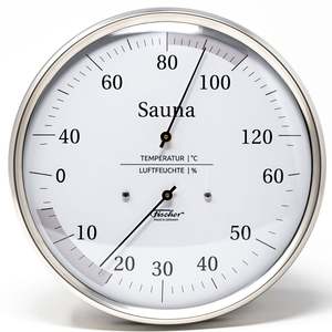 Sauna Gauges: Sauna - Thermometer & Hygrometer 160mm