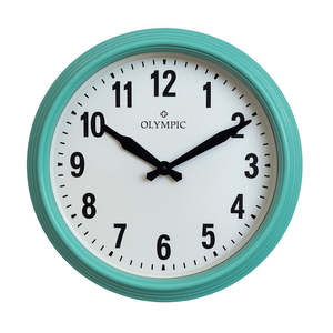 Topham Clock 32cm Turquoise