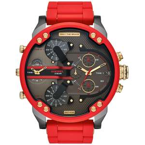 Diesel: Diesel Mr Daddy 2.0 Two-Hand Red Stainless Steel Watch DZ7430