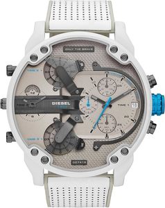 Diesel: Diesel Mr. Daddy 2.0 Chrono White and Gray Men's Watch DZ7419