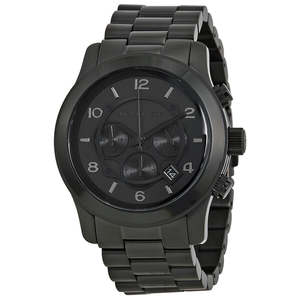 Michael Kors Oversized Runway Chronograph Black Men's Watch - MK8157