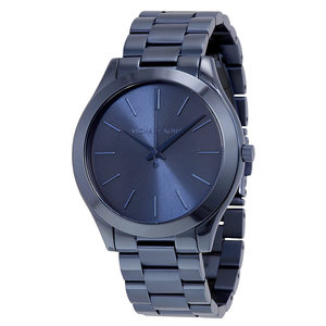 Michael Kors Slim Runway Blue Dial Blue Ion-plated Ladies Watch MK3419