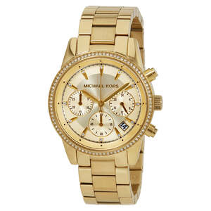 Michael Kors Ritz Chronograph Gold-Tone Women's Watch - MK6356