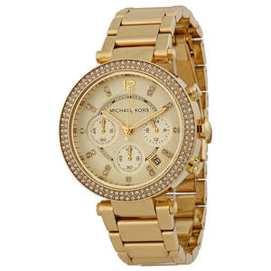Michael Kors Parker Chronograph Champagne Dial Ladies Watch MK5354