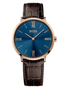Mens Watches: Hugo Boss Classic Jackson Analog Blue Dial Men's Watch 1513458 (Damaged Strap)