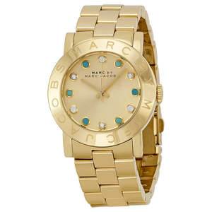 Marc By Marc Jacobs Amy Dexter Gold dial Gold-tone Ladies Watch - MBM3215