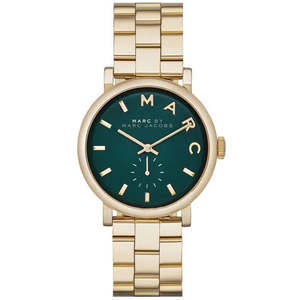 Marc By Marc Jacobs Baker Green Dial Gold-tone Ladies Watch - MBM3245