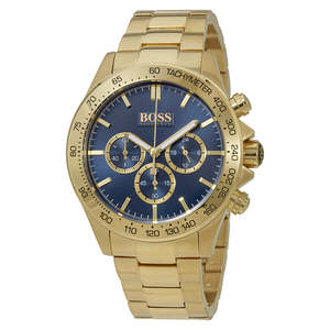Best Sellers: Hugo Boss Ikon Chronograph Blue Enamel Dial Men's Watch 1513340