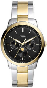 Best Sellers: Fossil Neutra Moonphase Multifunction Two-Tone Stainless Steel Men's Watch - FS5906