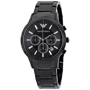 Emporio Armani Mens Watches: Emporio Armani Classic Chronograph Black Dial Men's Watch AR2453