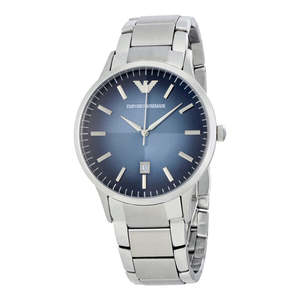 Emporio Armani Mens Watches: Emporio Armani Classic Blue Textured Dial Men's Watch AR2472