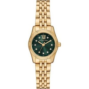 Michael Kors Petite Lexington Pavé Gold-Tone Watch MK4842