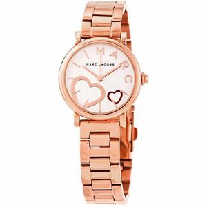 Marc Jacobs Watches: Marc Jacobs Classic White Dial Rose Gold Watch MJ3592