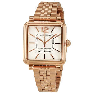 Marc Jacobs Watches: Marc Jacobs Vic White Dial Rose Gold Watch MJ3514