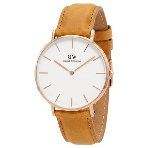 Daniel Wellington Petite Durham 32mm White Dial Brown Genuine Leather Women&apos&hellip;