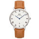 Daniel Wellington Dapper Durham 38mm White Dial Brown Genuine Leather Silver Dat&hellip;