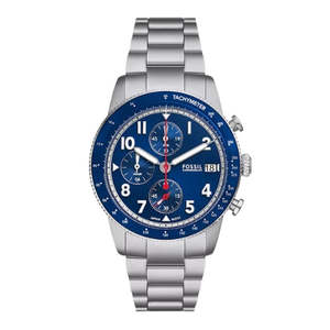 Fossil Sport Tourer Chronograph with Blue Dial Men's Watch - FS6047