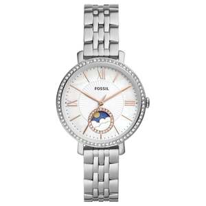 Fossil Watches: Fossil Jacqueline Sun Moon Silver Women's Watch ES5164