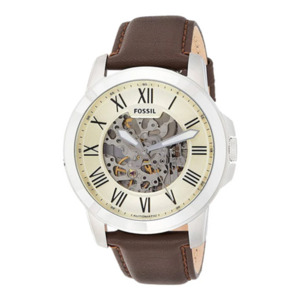 Fossil Watches: Fossil Grant Automatic Cream Dial Men's Watch ME3052 (Different Strap)