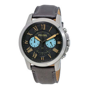 Fossil Watches: Fossil Grant Chronograph Gunmetal Dial Men's Watch - FS5183