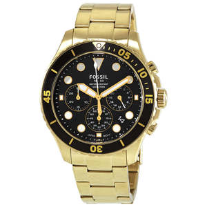 Fossil Mens Watches: Fossil FB-03 Chronograph Quartz Black Dial Men's Watch - FS5727