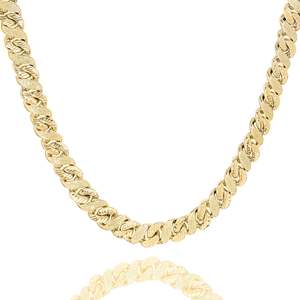 Jewellery: Big Daddy 10MM Sandblast Diamond & Gold Iced Out Chain