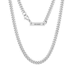 Jewellery: Big Daddy 5mm Cuban Silver Chain