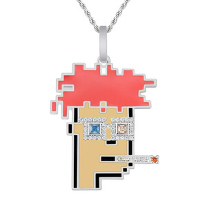 Big Daddy Iced Out Cryptopunk NFT Pendant #5 - Limited edition