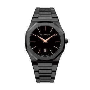 Nox Bridge Womens Watches: Noxbridge Revo All Black Watch ECC40B (Damaged Glass)