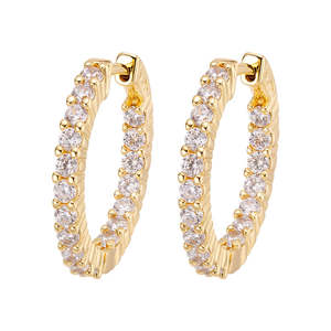 Big Daddy Earrings: Big Daddy Hoop Diamond Earring