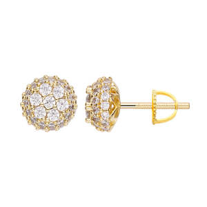 Big Daddy Earrings: Big Daddy Multi-Cluster Iced Out Diamond Earring