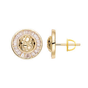Big Daddy Cluster Baguette Iced Out Diamond Earring