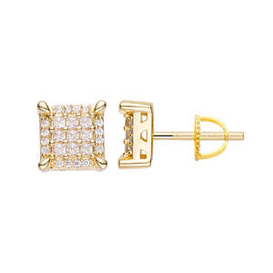 Big Daddy Emerald Cut Iced Out Diamond Earring