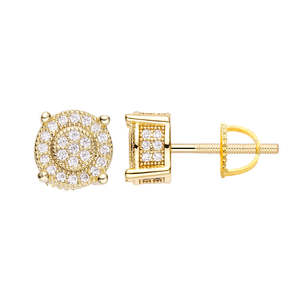 Big Daddy Diamond Stud Iced Out Earring