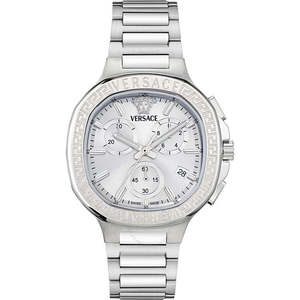 Versace: Versace V-Chrono Square Chronograph Quartz Watch VEVCA0424