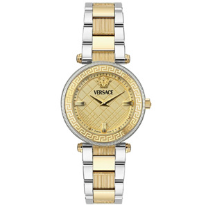 Versace Reve Gold Dial Two-Tone Steel Strap Swiss Movt Women's Watch - VE8B00324