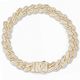 Big Daddy 10MM Mix Baguette & Diamond Gold Iced Out Bracelet